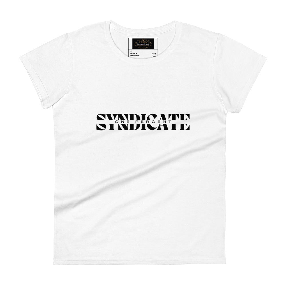 Female Split Syndicate T-Shirt - Black Logo