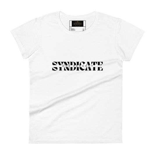 Female Split Syndicate T-Shirt - Black Logo